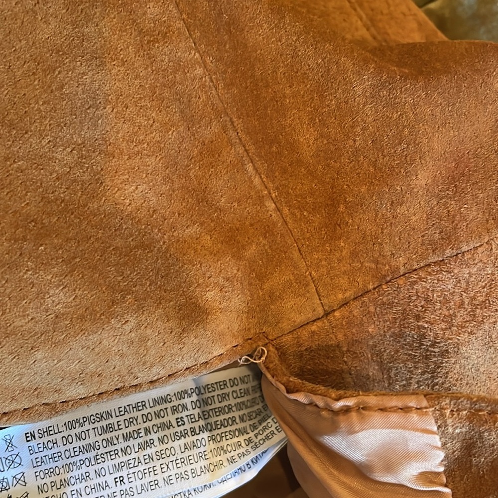 STUNNING Real Leather Vintage Dress - Picture 7 of 7
